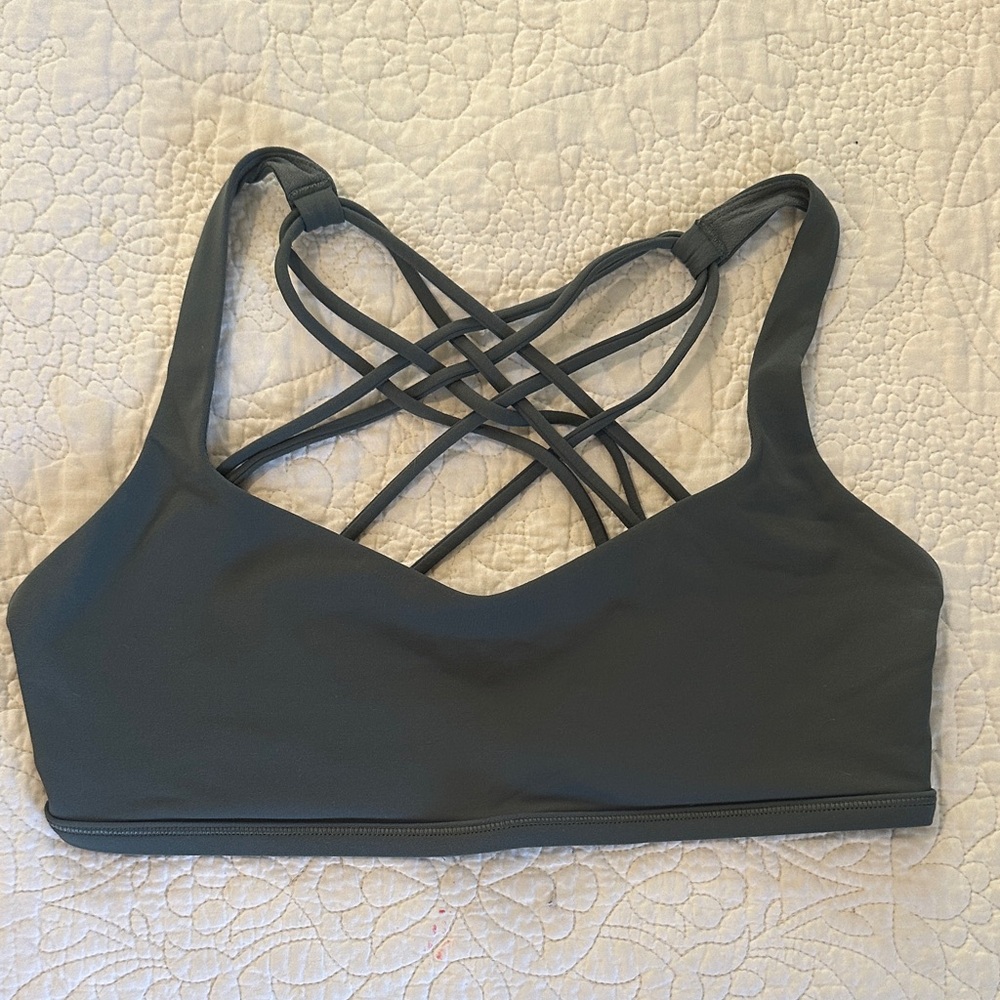 Lululemon Athletica Charcoal Strappy Bralette